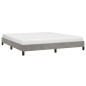 vidaXL Giroletto senza Materasso Grigio Chiaro 160x200 cm Velluto