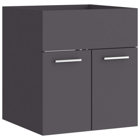 Mobile Sottolavabo Grigio 41x38,5x46 cm in Truciolato