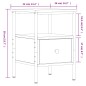 vidaXL Comodino Rovere Marrone 34x35,5x50 cm in Legno Multistrato vidaXL Comodino Rovere Marrone 34x35,5x50 cm in Legno Multistrato
