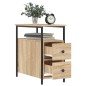 vidaXL Comodino Rovere Sonoma 30x60x60 cm in Legno Multistrato