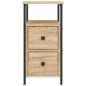 vidaXL Comodino Rovere Sonoma 30x60x60 cm in Legno Multistrato