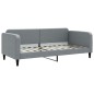 vidaXL Letto da Giorno Grigio Chiaro 90x200 cm in Tessuto vidaXL Letto da Giorno Grigio Chiaro 90x200 cm in Tessuto