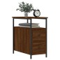 vidaXL Comodino Rovere Marrone 30x60x60 cm in Legno Multistrato vidaXL Comodino Rovere Marrone 30x60x60 cm in Legno Multistrato