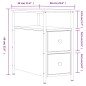 vidaXL Comodino Rovere Marrone 30x60x60 cm in Legno Multistrato vidaXL Comodino Rovere Marrone 30x60x60 cm in Legno Multistrato