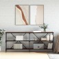 vidaXL Tavolo Consolle Rovere Marrone 180x30x75 cm Multistrato e Ferro vidaXL Tavolo Consolle Rovere Marrone 180x30x75 cm Multistrato e Ferro