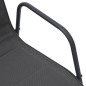 vidaXL Sedie da Giardino Impilabili 6 pz Acciaio e Textilene Antracite vidaXL Sedie da Giardino Impilabili 6 pz Acciaio e Textilene Antracite