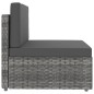 vidaXL Set Divani da Giardino 2 pz in Polyrattan Grigio vidaXL Set Divani da Giardino 2 pz in Polyrattan Grigio