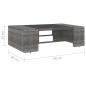 vidaXL Set Divani da Giardino 2 pz in Polyrattan Grigio vidaXL Set Divani da Giardino 2 pz in Polyrattan Grigio