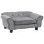 vidaXL Divano per Cani Grigio 72x45x30 cm in Peluche vidaXL Divano per Cani Grigio 72x45x30 cm in Peluche