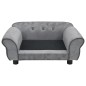 vidaXL Divano per Cani Grigio 72x45x30 cm in Peluche vidaXL Divano per Cani Grigio 72x45x30 cm in Peluche