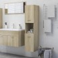 Armadio da Bagno Rovere Sonoma 30x30x130 cm in Truciolato