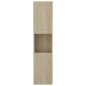Armadio da Bagno Rovere Sonoma 30x30x130 cm in Truciolato
