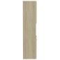 Armadio da Bagno Rovere Sonoma 30x30x130 cm in Truciolato