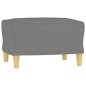 vidaXL Poggiapiedi Grigio Scuro 60x50x41 cm in Tessuto vidaXL Poggiapiedi Grigio Scuro 60x50x41 cm in Tessuto
