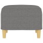 vidaXL Poggiapiedi Grigio Scuro 60x50x41 cm in Tessuto vidaXL Poggiapiedi Grigio Scuro 60x50x41 cm in Tessuto