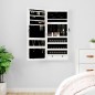 vidaXL Armadio Portagioie a Specchio con Luci LED a Parete Bianco vidaXL Armadio Portagioie a Specchio con Luci LED a Parete Bianco