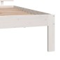 vidaXL Giroletto Bianco 90x190 cm in Legno Massello di Pino vidaXL Giroletto Bianco 90x190 cm in Legno Massello di Pino