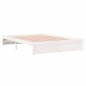 vidaXL Giroletto Bianco 160x200 cm in Legno Massello di Pino vidaXL Giroletto Bianco 160x200 cm in Legno Massello di Pino