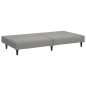vidaXL Divano Letto a 2 Posti Grigio Chiaro in Velluto vidaXL Divano Letto a 2 Posti Grigio Chiaro in Velluto