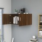 Armadietto a Parete Rovere Marrone 80x39x40cm Legno Multistrato Armadietto a Parete Rovere Marrone 80x39x40cm Legno Multistrato