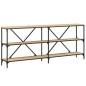 vidaXL Tavolo Consolle Rovere Sonoma 180x30x75 cm Multistrato e Ferro vidaXL Tavolo Consolle Rovere Sonoma 180x30x75 cm Multistrato e Ferro