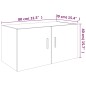 Armadietto a Parete Rovere Marrone 80x39x40cm Legno Multistrato Armadietto a Parete Rovere Marrone 80x39x40cm Legno Multistrato