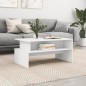 vidaXL Tavolino da Salotto Bianco 90x55x42,5 cm in Legno Multistrato vidaXL Tavolino da Salotto Bianco 90x55x42,5 cm in Legno Multistrato