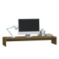 Supporto per Monitor Miele 100x27x15 cm Legno Massello di Pino Supporto per Monitor Miele 100x27x15 cm Legno Massello di Pino