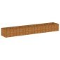 vidaXL Fioriera Rialzata da Giardino 578x100x69 cm in Acciaio Corten vidaXL Fioriera Rialzata da Giardino 578x100x69 cm in Acciaio Corten