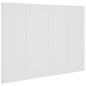 Testiera per Letto Bianca 120x1,5x80 cm in Legno Multistrato Testiera per Letto Bianca 120x1,5x80 cm in Legno Multistrato
