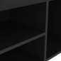 vidaXL Panca Porta Scarpe Cuscino Nero Lucido 80x30x47cm Multistrato vidaXL Panca Porta Scarpe Cuscino Nero Lucido 80x30x47cm Multistrato