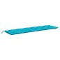 vidaXL Cuscino per Panca da Giardino Turchese 200x50x7 cm in Tessuto