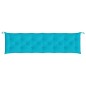 vidaXL Cuscino per Panca da Giardino Turchese 200x50x7 cm in Tessuto