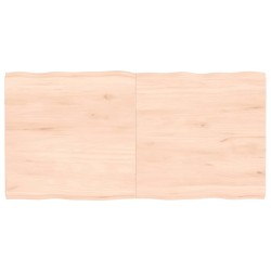 vidaXL Piano per Tavolo 120x60x4 cm in Rovere Non Trattato Bordi Vivi