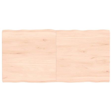 vidaXL Piano per Tavolo 120x60x4 cm in Rovere Non Trattato Bordi Vivi