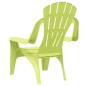 vidaXL Sedie Giardino 2pz Bambini Verdi 37x34x44cm PP Aspetto in Legno vidaXL Sedie Giardino 2pz Bambini Verdi 37x34x44cm PP Aspetto in Legno