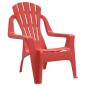 vidaXL Sedie Giardino 2pz Bambini Rosse 37x34x44cm PP Aspetto in Legno vidaXL Sedie Giardino 2pz Bambini Rosse 37x34x44cm PP Aspetto in Legno