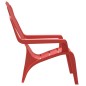 vidaXL Sedie Giardino 2pz Bambini Rosse 37x34x44cm PP Aspetto in Legno vidaXL Sedie Giardino 2pz Bambini Rosse 37x34x44cm PP Aspetto in Legno