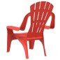 vidaXL Sedie Giardino 2pz Bambini Rosse 37x34x44cm PP Aspetto in Legno vidaXL Sedie Giardino 2pz Bambini Rosse 37x34x44cm PP Aspetto in Legno