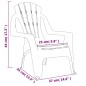 vidaXL Sedie Giardino 2pz Bambini Rosse 37x34x44cm PP Aspetto in Legno vidaXL Sedie Giardino 2pz Bambini Rosse 37x34x44cm PP Aspetto in Legno