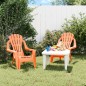 vidaXL Sedie Giardino 2pz Bambini Arancioni 37x34x44 PP Aspetto Legno vidaXL Sedie Giardino 2pz Bambini Arancioni 37x34x44 PP Aspetto Legno