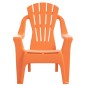 vidaXL Sedie Giardino 2pz Bambini Arancioni 37x34x44 PP Aspetto Legno vidaXL Sedie Giardino 2pz Bambini Arancioni 37x34x44 PP Aspetto Legno