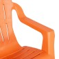 vidaXL Sedie Giardino 2pz Bambini Arancioni 37x34x44 PP Aspetto Legno vidaXL Sedie Giardino 2pz Bambini Arancioni 37x34x44 PP Aspetto Legno