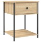 vidaXL Comodino Rovere Sonoma 44x45x58 cm in Legno Multistrato