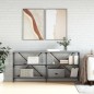 vidaXL Tavolino Grigio Sonoma 160x30x75cm in Legno Multistrato e Ferro vidaXL Tavolino Grigio Sonoma 160x30x75cm in Legno Multistrato e Ferro