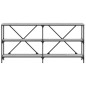 vidaXL Tavolino Grigio Sonoma 160x30x75cm in Legno Multistrato e Ferro vidaXL Tavolino Grigio Sonoma 160x30x75cm in Legno Multistrato e Ferro