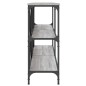 vidaXL Tavolino Grigio Sonoma 160x30x75cm in Legno Multistrato e Ferro vidaXL Tavolino Grigio Sonoma 160x30x75cm in Legno Multistrato e Ferro