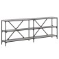 vidaXL Tavolino Grigio Sonoma 200x30x75cm in Legno Multistrato e Ferro vidaXL Tavolino Grigio Sonoma 200x30x75cm in Legno Multistrato e Ferro