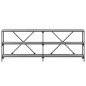 vidaXL Tavolino Grigio Sonoma 200x30x75cm in Legno Multistrato e Ferro vidaXL Tavolino Grigio Sonoma 200x30x75cm in Legno Multistrato e Ferro