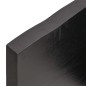 vidaXL Piano Tavolo Marrone Scuro 40x40x(2-4)cm in Rovere Non Trattato vidaXL Piano Tavolo Marrone Scuro 40x40x(2-4)cm in Rovere Non Trattato